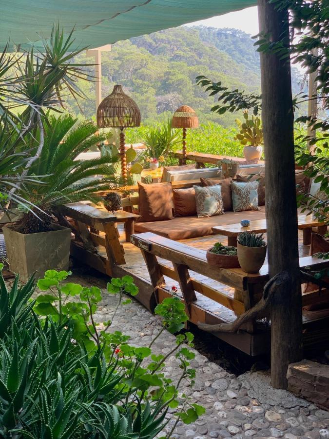 Bamboo Bungalow With Sea View In Kabak Bay, Oeluedeniz 페티예 외부 사진